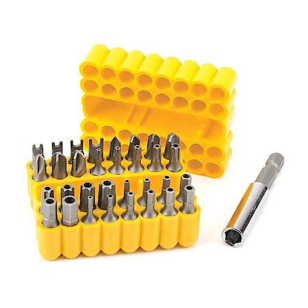 33-Piece Security Bit Set with Magnetic Bit Holder