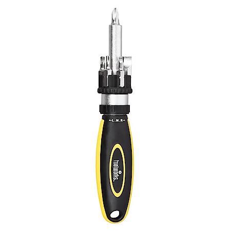 Ratcheting Screwdriver with 6 Bits
