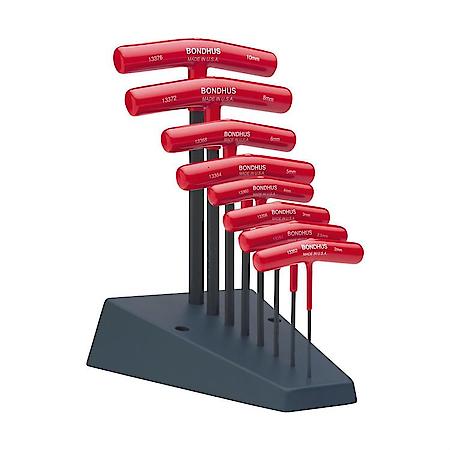 8Pc Met T-Handle Hex Wrench Display