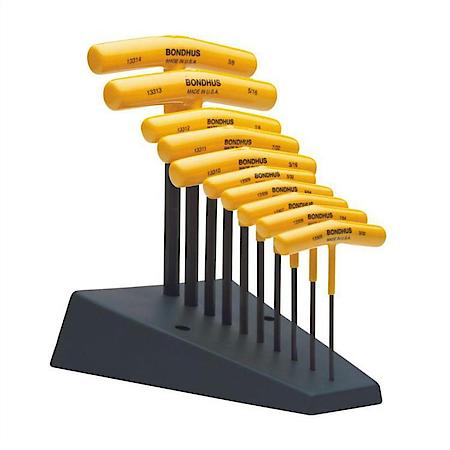 10Pc Sae T-Handle Hex Wrench Display