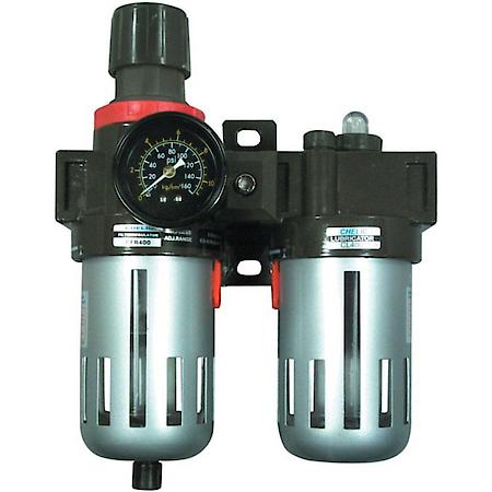 3/8" Filter, Regulator and Lubricator with Gauge