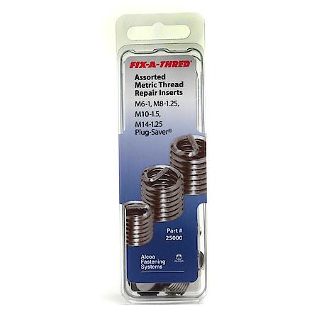 Assorted Metric Thread Repair Inserts - M6-1, M8-1.25, M10-1.5, M14-1.25