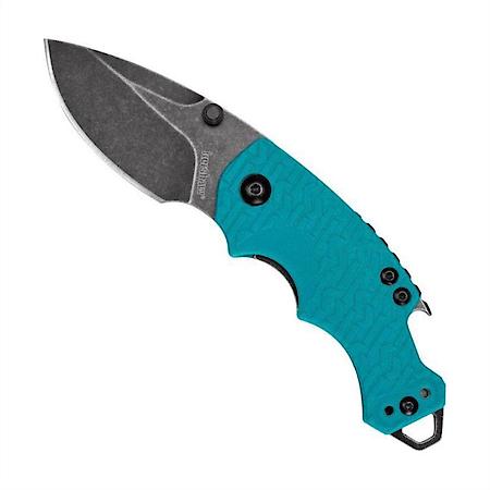 Shuffle Blackwash Finish Knife, Teal