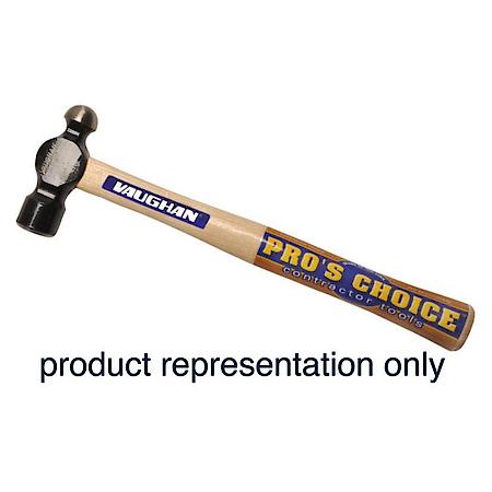 13-3/4" 16 oz Commercial Ball Peen Hammer with Wood Handle