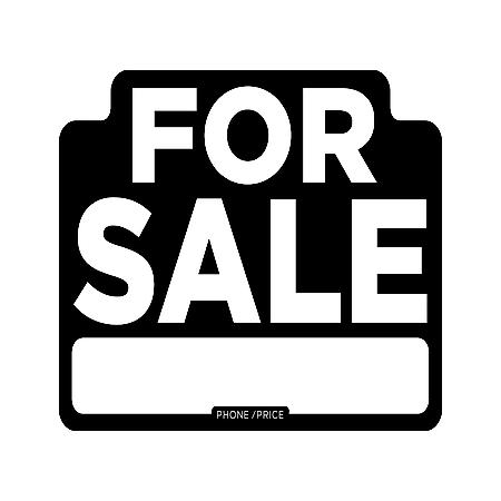 For Sale Black Sign