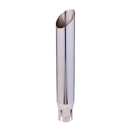 Universal Chrome Exhaust Tip: Chrome Plated, Round Tip, 2 7/8"  x 18"
