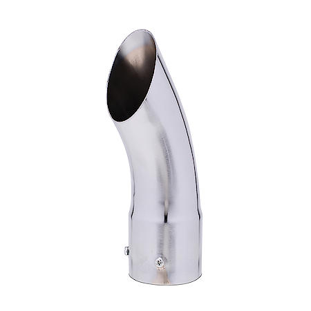 Universal Round Chrome Exhaust Tip 2.5 in. x 8.25 in.
