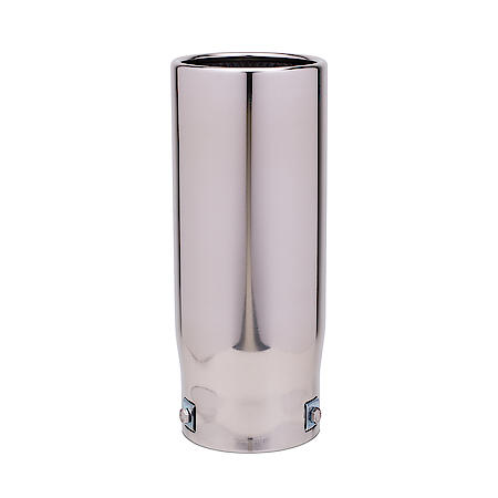 Universal Rolled Edge Chrome Exhaust Tip 4 in. x 10 in.