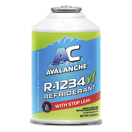 R-1234yf A/C RefrigerantáRefill with Stop Leak, 8 oz.