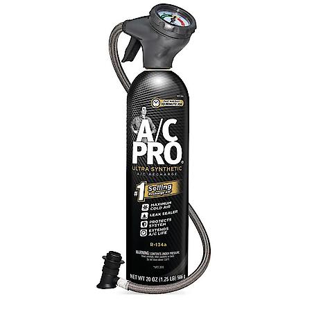 R-134a Refrigerant Kit: Includes Reusable Hose with Gauge, Seals Leaks & Extends A/C Life, 20 oz.