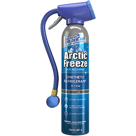 Synthetic R-134a Refrigerant Kit: Includes Hose with Gauge, Seals & Delivers Colder Air, 15.9 oz. of R-134a & 3 oz. of Additives