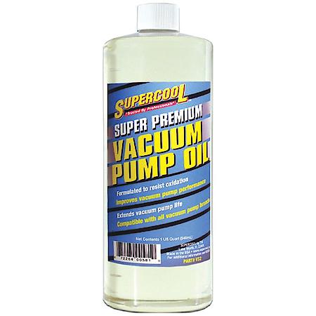Synthetic Vacuum Pump Oil AC Oil Lubricant: Non-misting formulation,Extends pump life, 32 oz