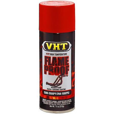 FlameProof Coating: Flat Red, Aerosol, Ceramic Resins Resist Heat Up To 2000 Deg. F, 11 Oz