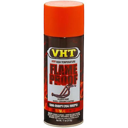 FlameProof Coating: Flat Orange, Aerosol, Ceramic Resins Resist Heat Up To 2000 Deg. F, 11 Oz
