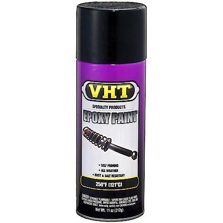 Epoxy All Weather Spray Paint: Gloss Black, Aerosol, For Tools, Suspension, All Weather, 11 Oz