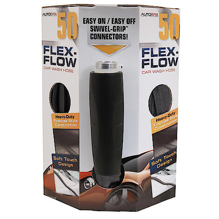 50ft Easy-Grip Car Wash Hose: Kink-Free & Durable