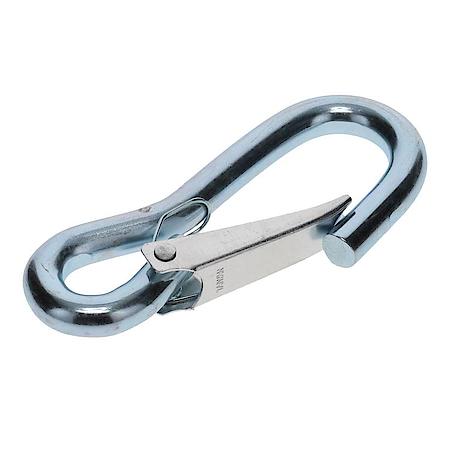 36551 UTILITY SNAP HOOK. Made of wire cast steel with a zinc plated finish.