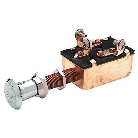 Marine Push-Pull Switch, 3 Position Off-On-On, 1st on energizes 1 circuit, 2nd on both circuits