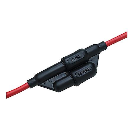 Watertight In-Line Fuse Holder - Molded of heat resistant non-breakable plastic - 10A - 16 Gauge wire
