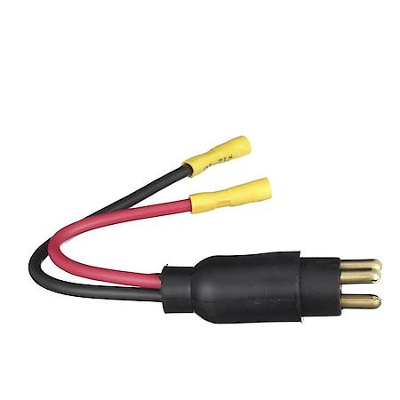 13751 Trolling Motor Plug-Straight Male, Motor Side-6inch Lead Wires