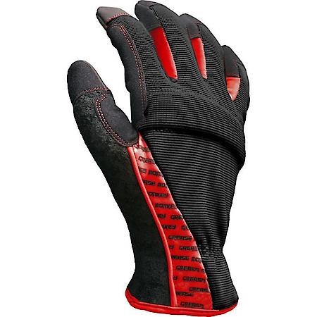 Tool Handler Mechanic Gloves, X Large - An Economical Choice - Black with Red Trim