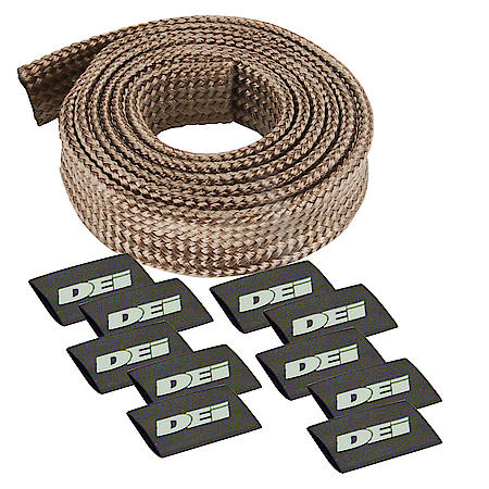 Protect-A-Sleeve - Titanium - 0.5in x 48in - Extreme High Heat Protection for Wires, Lines, Cables