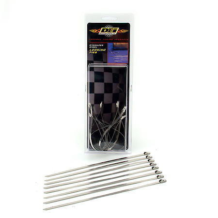 High-Temp Stainless Steel Locking Ties for Exhaust Wrap & Bundling