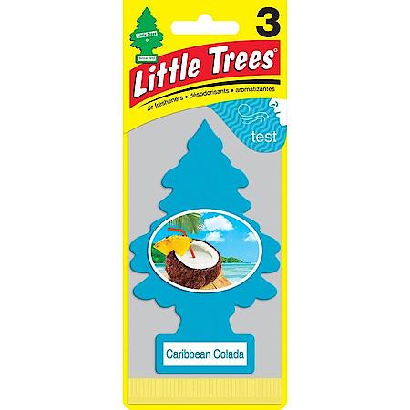 Hanging Air Freshener: Caribbean Colada Scent, 3 Pack