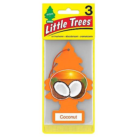 Coconut Scented Hanging Air Fresheners, 3 Pack