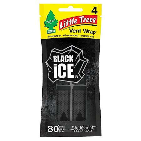 Vent Wrap Air Freshener: Black Ice Scent, 4 Pack