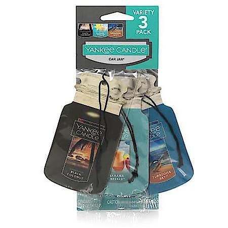 Hanging Air Freshener: Coconut, Bahama Breeze, and Turquoise Sky Scent, 3 Pack