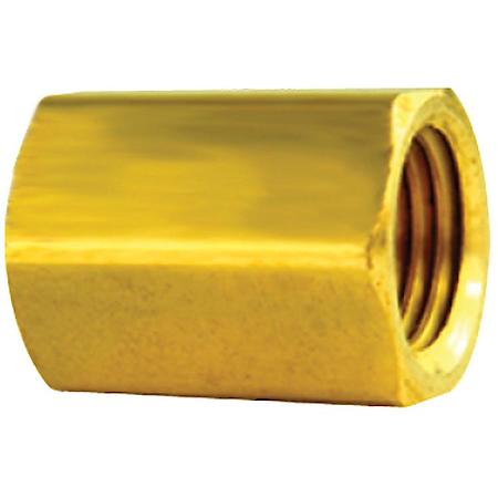 Brass Brake Line Union, 3/16" (3/8"-24 Inverted)