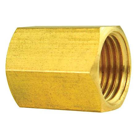 Brass Brake Line Union, 1/4" (7/16"-24 Inverted)