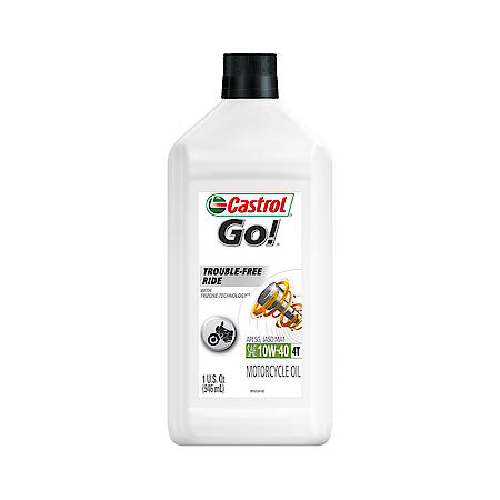 GO! 4T Conventional 10W-40 Motorcycle Oil: A Trouble-Free Ride Time After Time, 1 Quart