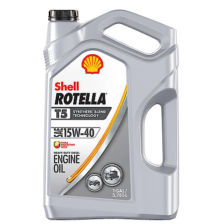 T5 15W-40 Synthetic Blend Heavy Duty Diesel Motor Oil, 1 Gallon