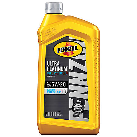 Ultra Platinum 5W-20 Full Synthetic Motor Oil, Helps Protect Engine, 1 Quart