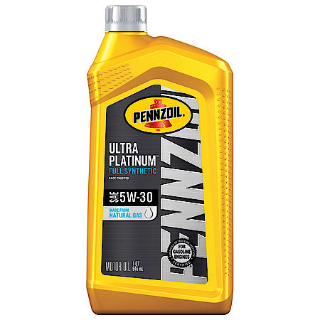 Ultra Platinum 5W-30 Full Synthetic Motor Oil, Extends Engine Life, 1 Quart