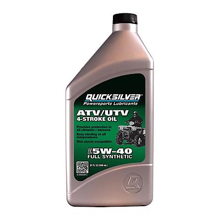 Full Synthetic 4-Stroke ATV and UTV 5W-40 Oil (1 Quart)