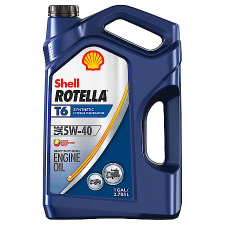T6 5W-40 Full Synthetic Heavy Duty Diesel Motor Oil, 1 Gallon