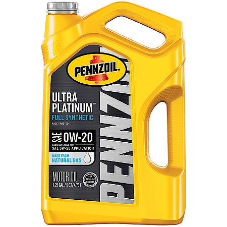 Full Synthetic Engine Oil 0W-20 5 Qt Jug - Helps Protect Engines & Improve Fuel Economy