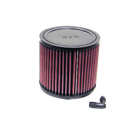 Universal Clamp On Reusable Air Filter: Flange Diameter 2.1", Filter Height 5", Flange Length 0.9"