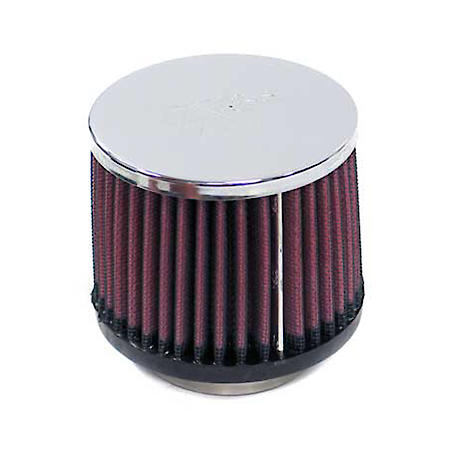 Universal Clamp On Reusable Air Filter: Flange Diameter 2.1", Filter Height 3", Flange Length 0.6"