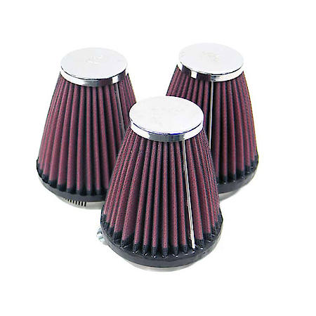 Universal Clamp On Reusable Air Filter: Flange Diameter 2.1", Filter Height 4", Flange Length 0.6"