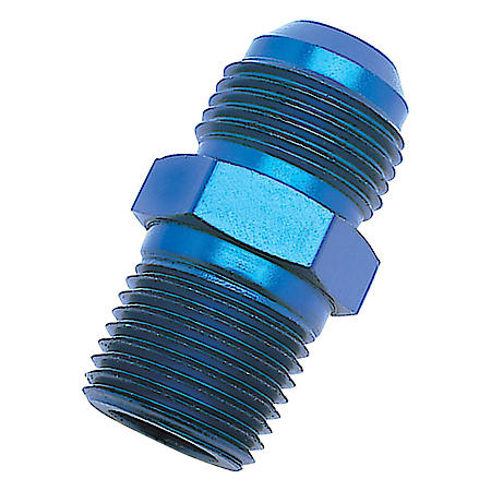 AN to NPT Adapter Fittings, Adapter - 4" NPT Male, Blue