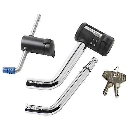 Keyed Alike Receiver & Coupler Latch Lock Set - Locks at 2" - 1" and 5/8" coupler latch openings