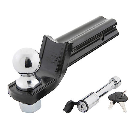 Towing Starter Kit: Fits 2" Receiver, 2" Drop x 3/4" Rise, Includes 2" ball & 5/8" locking pin
