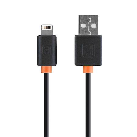 3' Soft Touch Lightning Charge & Sync Cable, Black