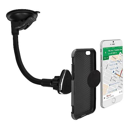 Magnetic Gooseneck Car Mount for Smartphones (Black)
