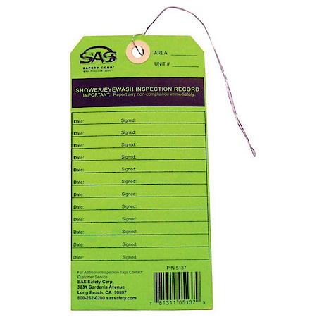 Eyewash Service Tag