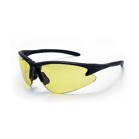 DB2 Safety Glasses - Improved Black Frame w/polycarbonate yellow lenses - Poly Bag, 1 each, sold by each